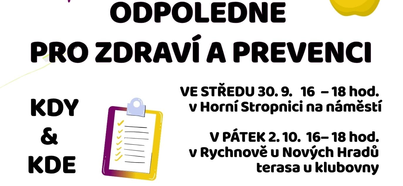Odpoledne pro zdraví a prevenci