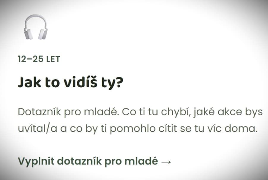 Dotazník pro mladé!